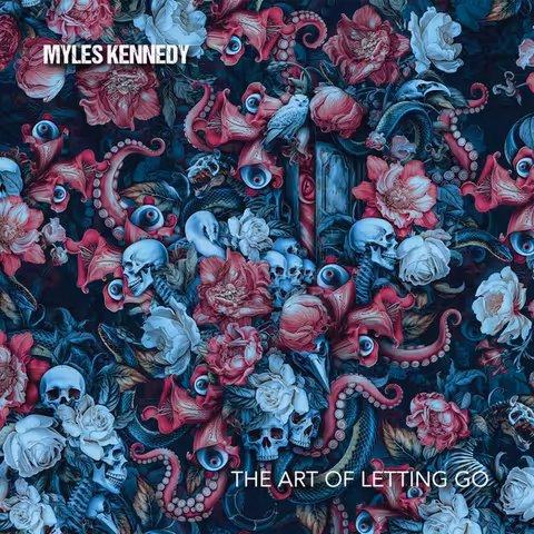 Front cover of The Art of Letting Go by Myles Kennedy, the singer's third solo studio album, released by Napalm Records on 11 October 2024.