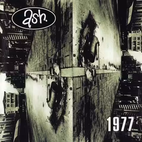 The mirrored street-scene cover of Ash's 1977, photographed by Ed van der Elsken and designed by Brian Cannon of Microdot.