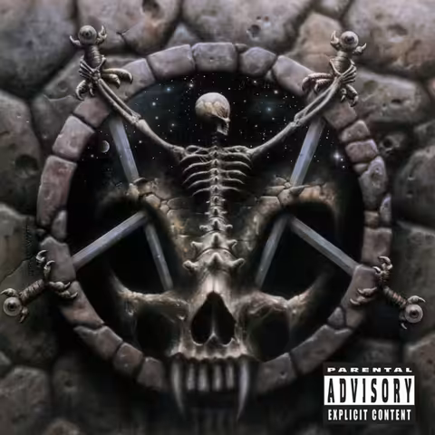 Cover art of Divine Intervention by Slayer, the 1994 album illustrated by Wes Benscoter