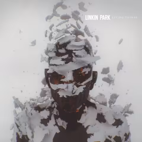 Front cover of Living Things by Linkin Park, the band's fifth studio album released in 2012.