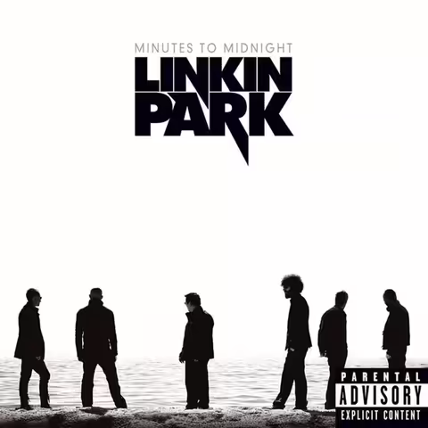 Front cover of Minutes to Midnight by Linkin Park, the band's third studio album, released on Warner Bros. and Machine Shop in May 2007.