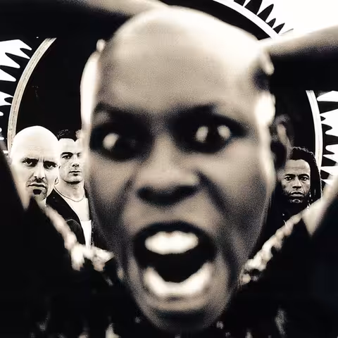 Stoosh by Skunk Anansie album cover, the second studio record from the London four-piece fronted by Skin