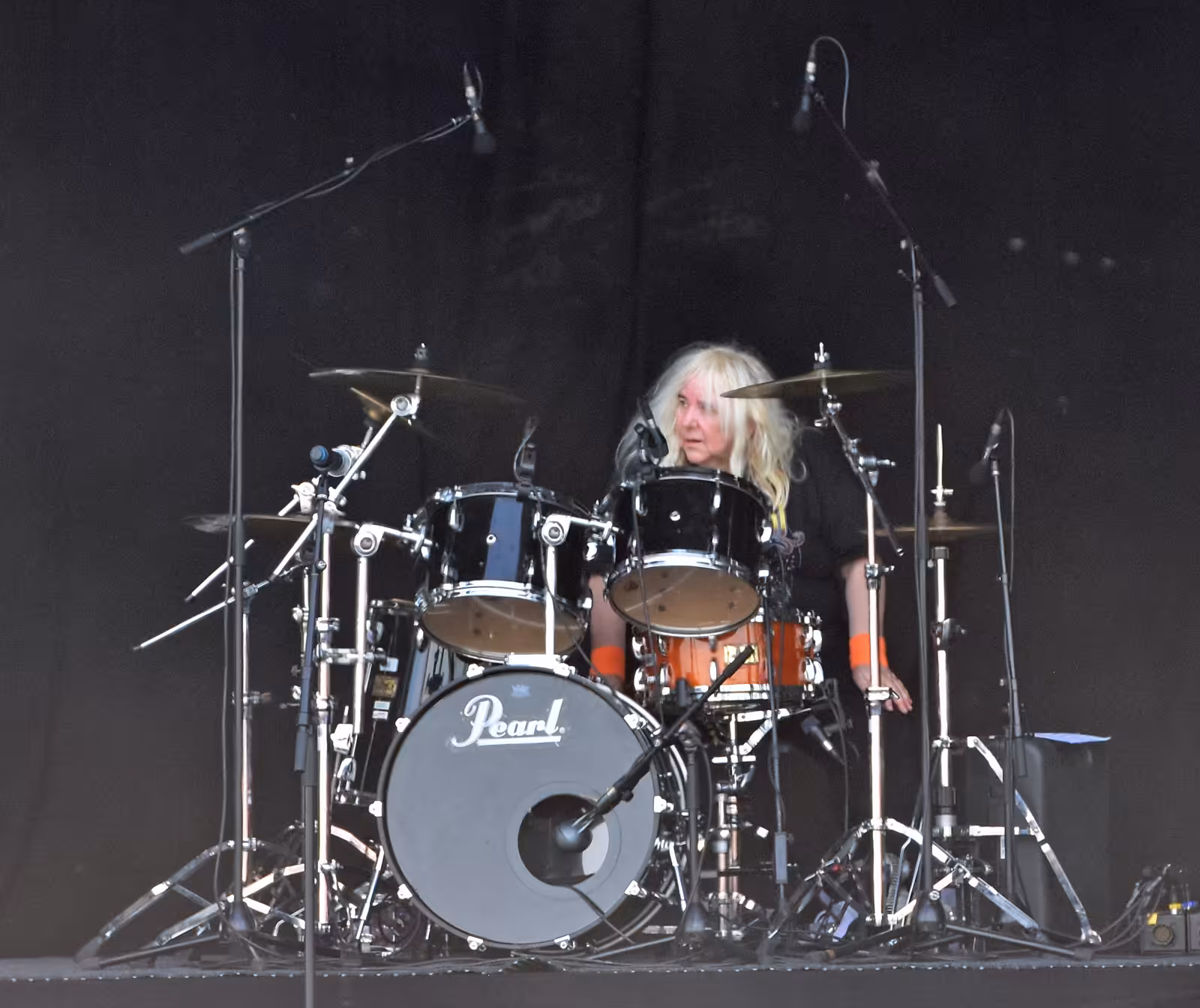 Girlschool performing live on stage at Wacken Open Air in 2024.