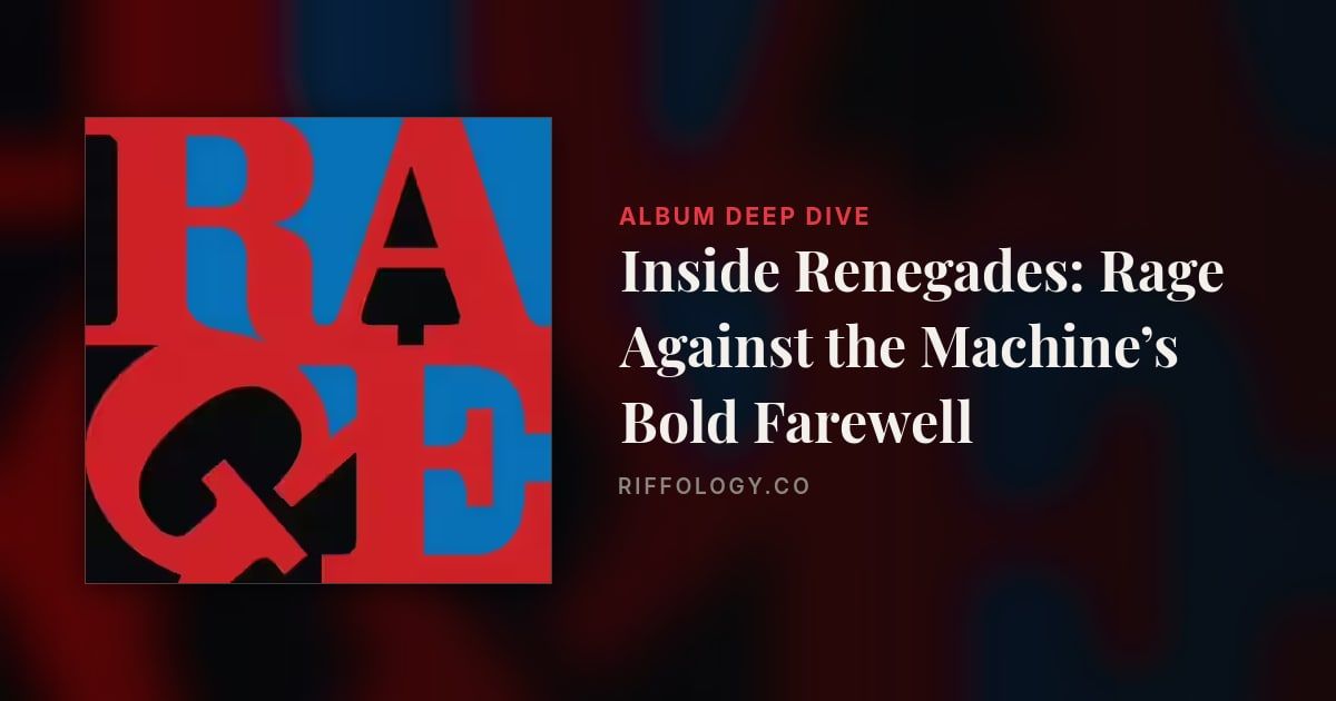 Inside Renegades: Rage Against the Machine’s Bold Farewell