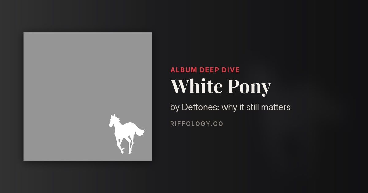 White Pony by Deftones: why it still matters